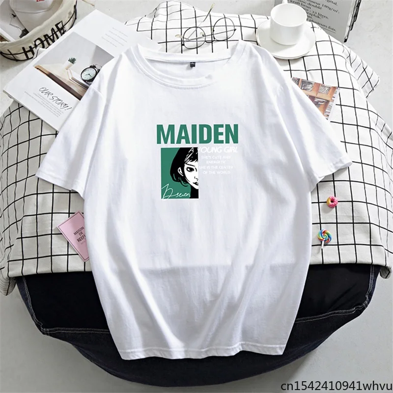 Maiden Young Girl Shie Is The Center of The World T Shirt Women Soft Oversizedm Cool Girl Casual Ins Letter Harajuku Chic Tees
Maiden Young Girl Shie Is The Center of The World T Shirt Women Soft Oversizedm Cool Girl Casual Ins Letter Harajuku Chic Tees