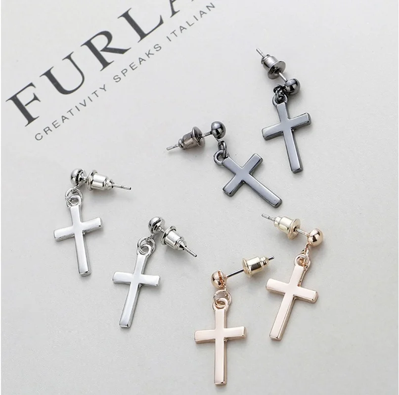 Fashion Cross Pendant Cartilage Drop Dangle Earrings Punk Jewelry for Cool Women Girl Friendship Gifts
Fashion Cross Pendant Cartilage Drop Dangle Earrings Punk Jewelry for Cool Women Girl Friendship Gifts
