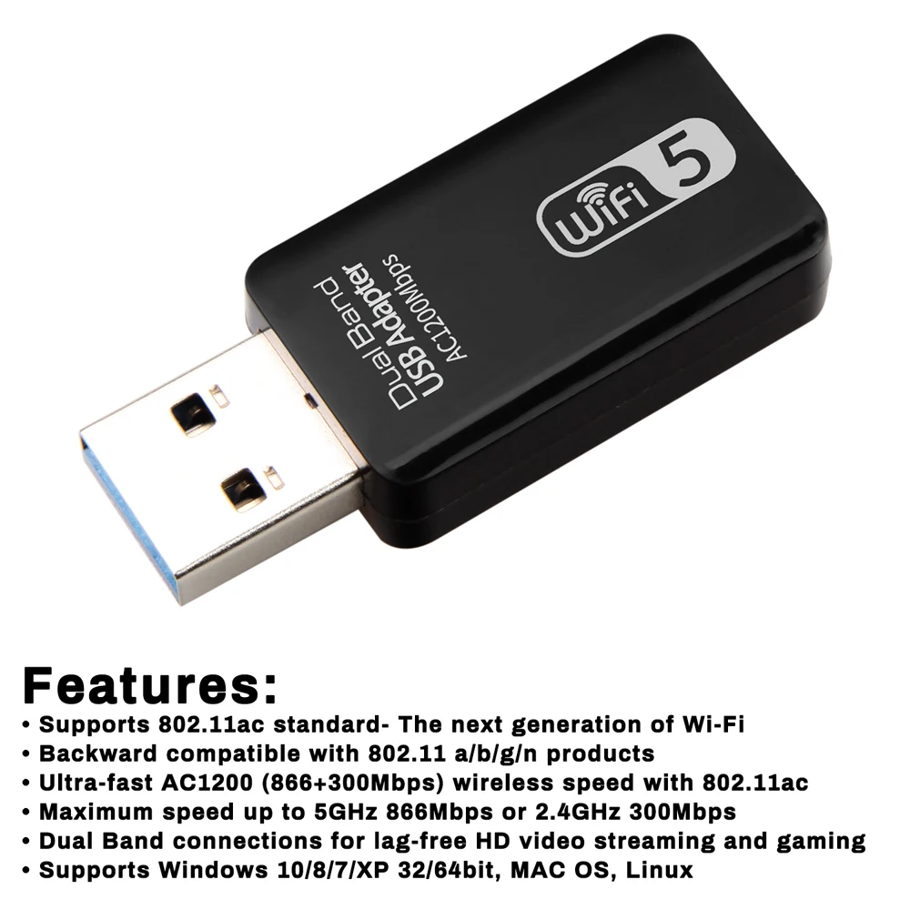 Двухдиапазонный USB беспроводной адаптер 2,4G 5G WiFi сетевая карта AC1200Mbps USB3.0 хост-интерфейс wifi адаптер Wi-Fi адаптер для ПК
Двухдиапазонный USB беспроводной адаптер 2,4G 5G WiFi сетевая карта AC1200Mbps USB3.0 хост-интерфейс wifi адаптер Wi-Fi адаптер для ПК