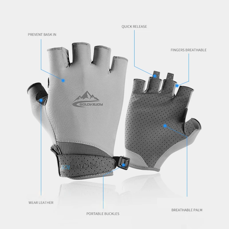 Half finger Riding Gloves Sun Protection Men/Women Outdoor Sports Sweat-absorbent Breathable Ice Silk Wear-resistant Glove
Half finger Riding Gloves Sun Protection Men/Women Outdoor Sports Sweat-absorbent Breathable Ice Silk Wear-resistant Glove