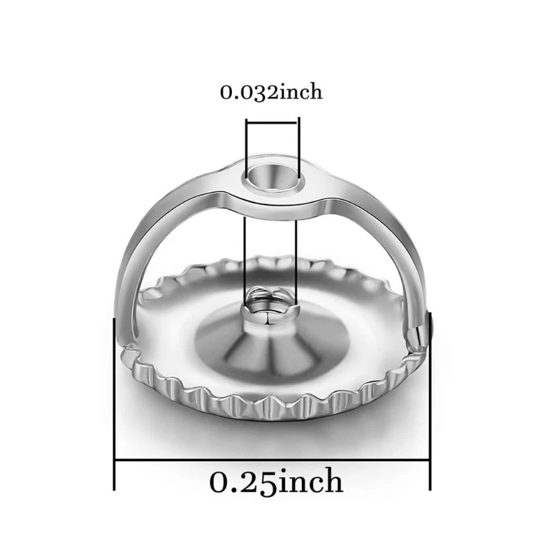 5 Pairs Sterling Silver Screw on Earring Backs Replacements Hypoallergenic Secure Locking ScrewBacks for Threaded Post
5 Pairs Sterling Silver Screw on Earring Backs Replacements Hypoallergenic Secure Locking ScrewBacks for Threaded Post