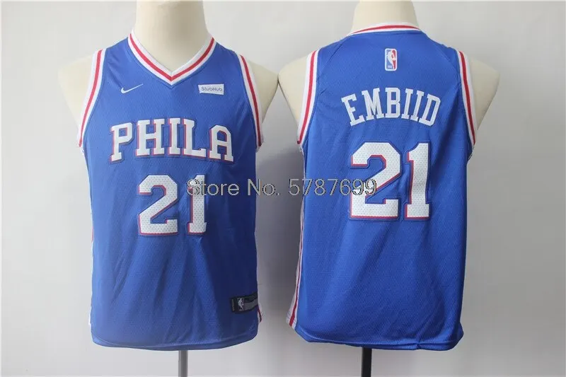 NBA Youth Philadelphia 76ers #21 Joel Embiid Basketball Jersey City Edition Kid's Swingman Jerseys Children Wear Vest Jerseys
NBA Youth Philadelphia 76ers #21 Joel Embiid Basketball Jersey City Edition Kid's Swingman Jerseys Children Wear Vest Jerseys