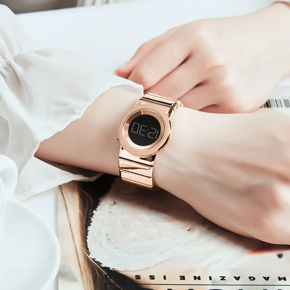 KADEMAN Ladies Watches Luxury Full Steel Women Wristwatches 3ATM Waterproof LED Digital Watch New Fashion Bracelet Casual Clocks
KADEMAN Ladies Watches Luxury Full Steel Women Wristwatches 3ATM Waterproof LED Digital Watch New Fashion Bracelet Casual Clocks