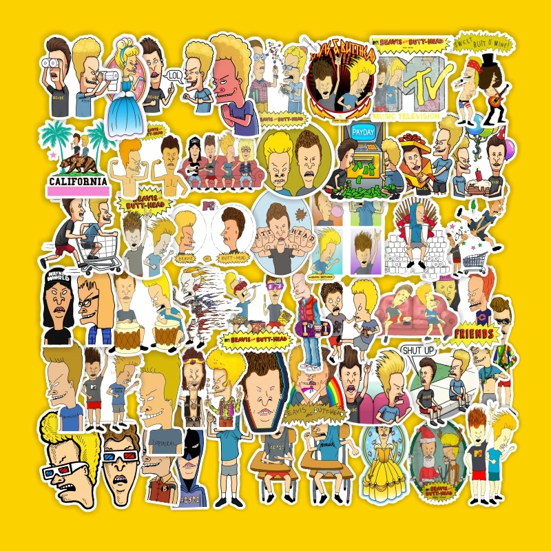 50pcs Beavis and Butt-head Do America Cartoon Stickers to DIY Laptop Phone Fridge Kettle Bike Car Decal
50pcs Beavis and Butt-head Do America Cartoon Stickers to DIY Laptop Phone Fridge Kettle Bike Car Decal