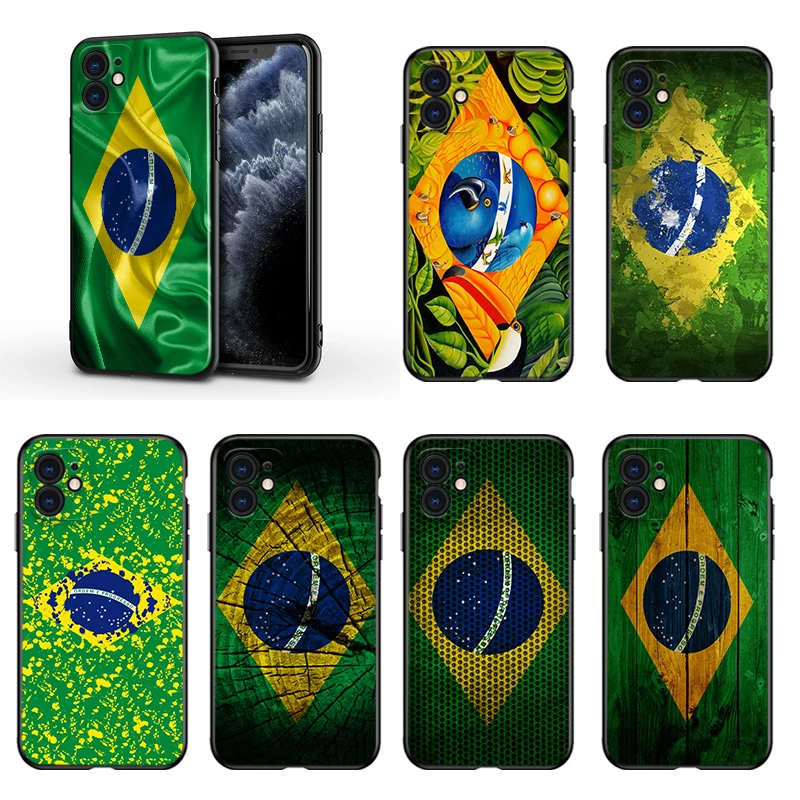 Brazil Brazilian flags For Apple iPhone 13 12 11 Mini XS XR X Pro MAX SE 2020 8 7 6 5 5S Plus Black Silicone Phone Case
Brazil Brazilian flags For Apple iPhone 13 12 11 Mini XS XR X Pro MAX SE 2020 8 7 6 5 5S Plus Black Silicone Phone Case