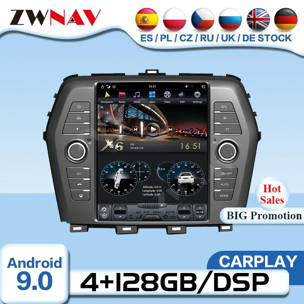 128G DSP Carplay экран Tesla Android 9,0 видеоплеер для Nissan Maxima 2016 GPS автомобильный радиоприемник аудио стерео IPS головное устройство
128G DSP Carplay экран Tesla Android 9,0 видеоплеер для Nissan Maxima 2016 GPS автомобильный радиоприемник аудио стерео IPS головное устройство