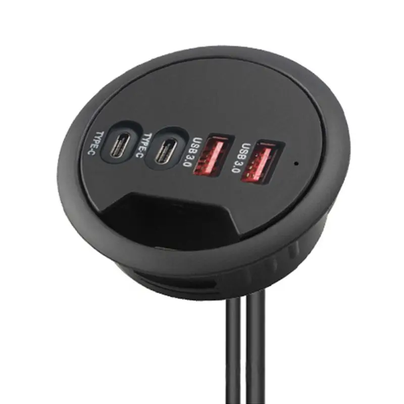 EU US Mounting In-Desk 4 Ports USB 3.0 USB C Type C Hub Power Adapter Multi Splitter for PC Laptop Computer Cellphone 
EU US Mounting In-Desk 4 Ports USB 3.0 USB C Type C Hub Power Adapter Multi Splitter for PC Laptop Computer Cellphone