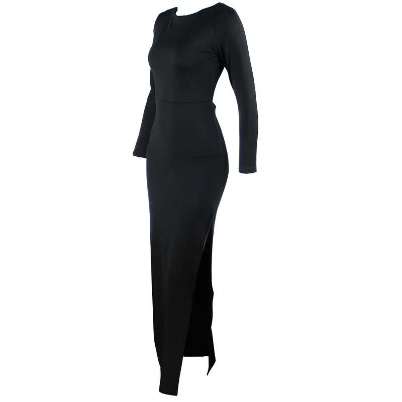 Sexy Floor Length Dress Women Long Sleeves Slit Hip Bodycon Maxi Dresses for Ladies Elegant Fashion Spring Autumn Slim Clothing
Sexy Floor Length Dress Women Long Sleeves Slit Hip Bodycon Maxi Dresses for Ladies Elegant Fashion Spring Autumn Slim Clothing