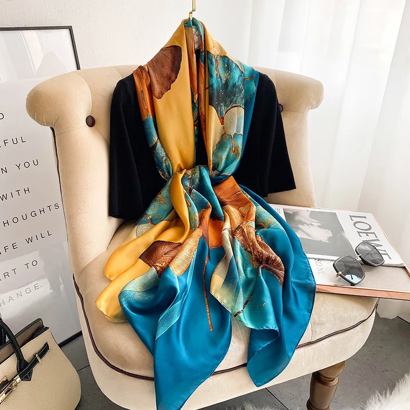 2022 New Imitation Silk Scarf Women Spring Summer Fashion Floral Print Sunscreen Shawl Ladies Elegant Scarves Bufanda
2022 New Imitation Silk Scarf Women Spring Summer Fashion Floral Print Sunscreen Shawl Ladies Elegant Scarves Bufanda