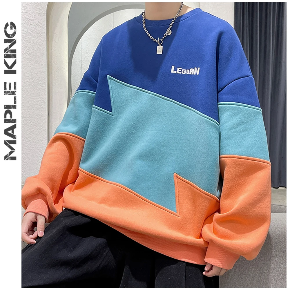 Mens Patchwork Harajuku Sweatshirt Casual Letter Print Stitching Color Oversized Streetwear Vintage Men Clothing Pullover Hoodie
Mens Patchwork Harajuku Sweatshirt Casual Letter Print Stitching Color Oversized Streetwear Vintage Men Clothing Pullover Hoodie