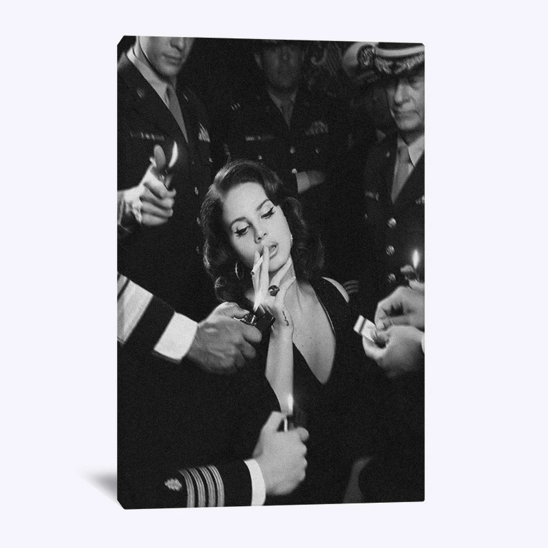 Lana del rey poster black and white Painting wall Art Canvas for Living room home bedroom study dorm decoration prints
Lana del rey poster black and white Painting wall Art Canvas for Living room home bedroom study dorm decoration prints