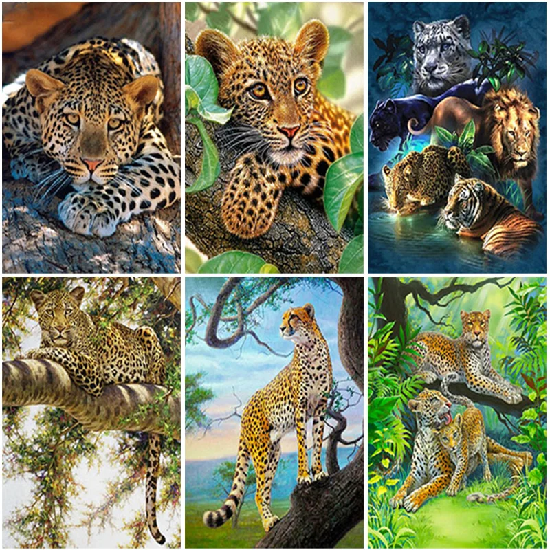 DIY 5D Diamond Mosaic Leopard Full Round/Square Drill Diamond Painting Cross Stitch Kits Diamond Embroidery Rhinestones Wall Art
DIY 5D Diamond Mosaic Leopard Full Round/Square Drill Diamond Painting Cross Stitch Kits Diamond Embroidery Rhinestones Wall Art