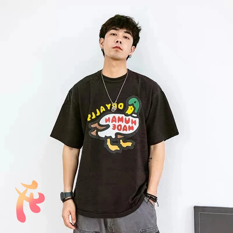 Made Oversized Human T-shirt Men's Women's Tshirt High Quality Retro Duck Retro Round Neck Short Sleeve Human Made Casual Tops
Made Oversized Human T-shirt Men's Women's Tshirt High Quality Retro Duck Retro Round Neck Short Sleeve Human Made Casual Tops
