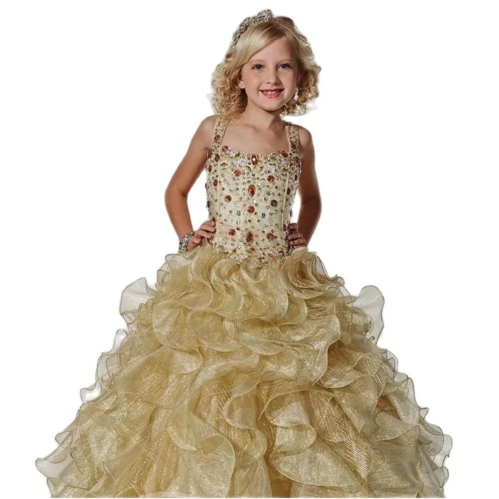 Organza Halter Girl's Pageant Dresses Charming Skirt Girls' Formal Occasion Beads High Quality Exquisite Dress
Organza Halter Girl's Pageant Dresses Charming Skirt Girls' Formal Occasion Beads High Quality Exquisite Dress