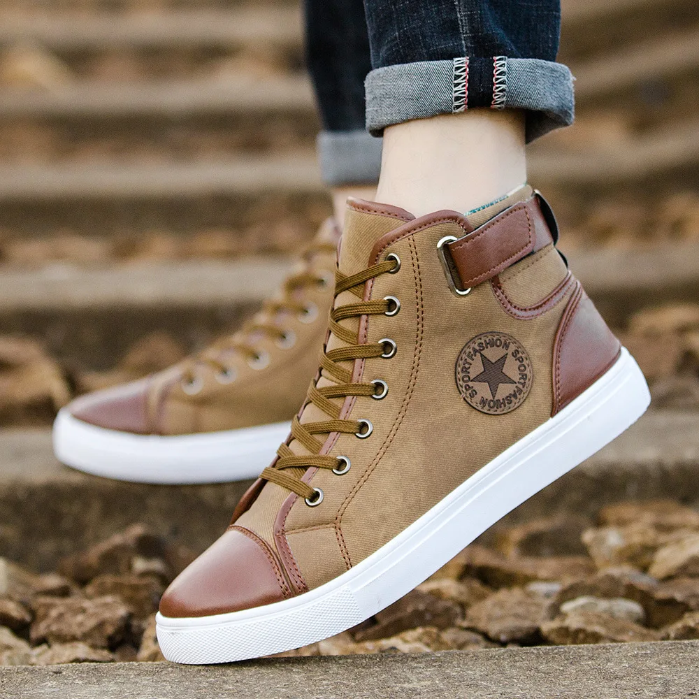 New Men's Canvas Sneakers 2022 Simple Versatile Large Size 47 High Top Men's Shoes Lovers Casual Students Boots For Boys Male
New Men's Canvas Sneakers 2022 Simple Versatile Large Size 47 High Top Men's Shoes Lovers Casual Students Boots For Boys Male