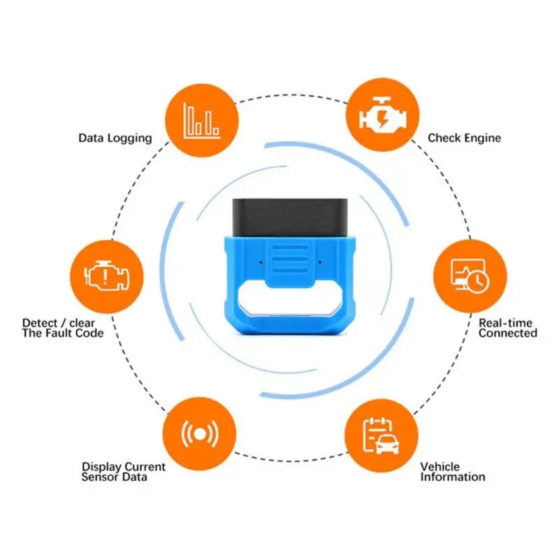 for car ELM327 Bluetooth 5.0 OBD2 V2.2 Automotive scanner tools Diagnostic with PIC18F25K80
for car ELM327 Bluetooth 5.0 OBD2 V2.2 Automotive scanner tools Diagnostic with PIC18F25K80