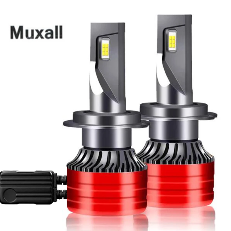 

Muxal 2Pcs Car Headlight H7 LED H4 Hi/Lo H1 H3 H11 H13 9005 9006 9007 9012 110W 30000LM 6500K Auto Headlamp Light Bulbs No Error
