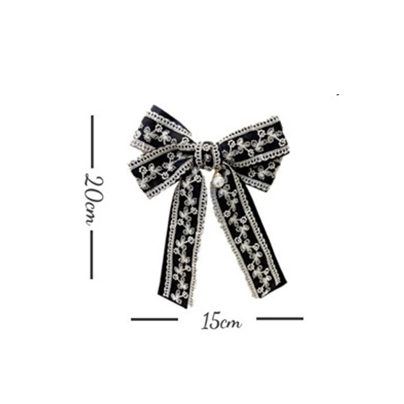 New Vintage Fabric Big Bow Brooch Lace Embroidery Bow Necktie Shirt Collar Fashion Jewelry Gifts For Women Accessories
New Vintage Fabric Big Bow Brooch Lace Embroidery Bow Necktie Shirt Collar Fashion Jewelry Gifts For Women Accessories
