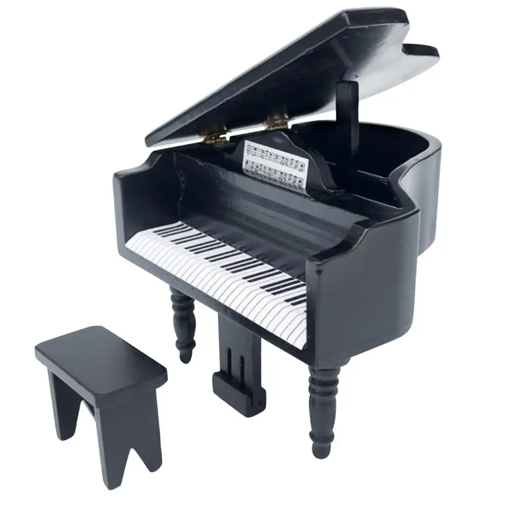 1/12 Dollhouse Miniature Wooden Grands Piano Mould with Stool Doll Room Decor Kid Gift Musical Instrument Wholesale Dropshipping
1/12 Dollhouse Miniature Wooden Grands Piano Mould with Stool Doll Room Decor Kid Gift Musical Instrument Wholesale Dropshipping