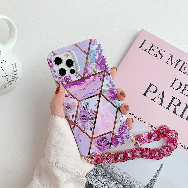 Luxury Bracelet Case For iPhone 11 Pro 12 Max XR Case X XS Max 7 8 Plus 12 Mini Back Cover Laser Flowers Girls Portable Shell
Luxury Bracelet Case For iPhone 11 Pro 12 Max XR Case X XS Max 7 8 Plus 12 Mini Back Cover Laser Flowers Girls Portable Shell