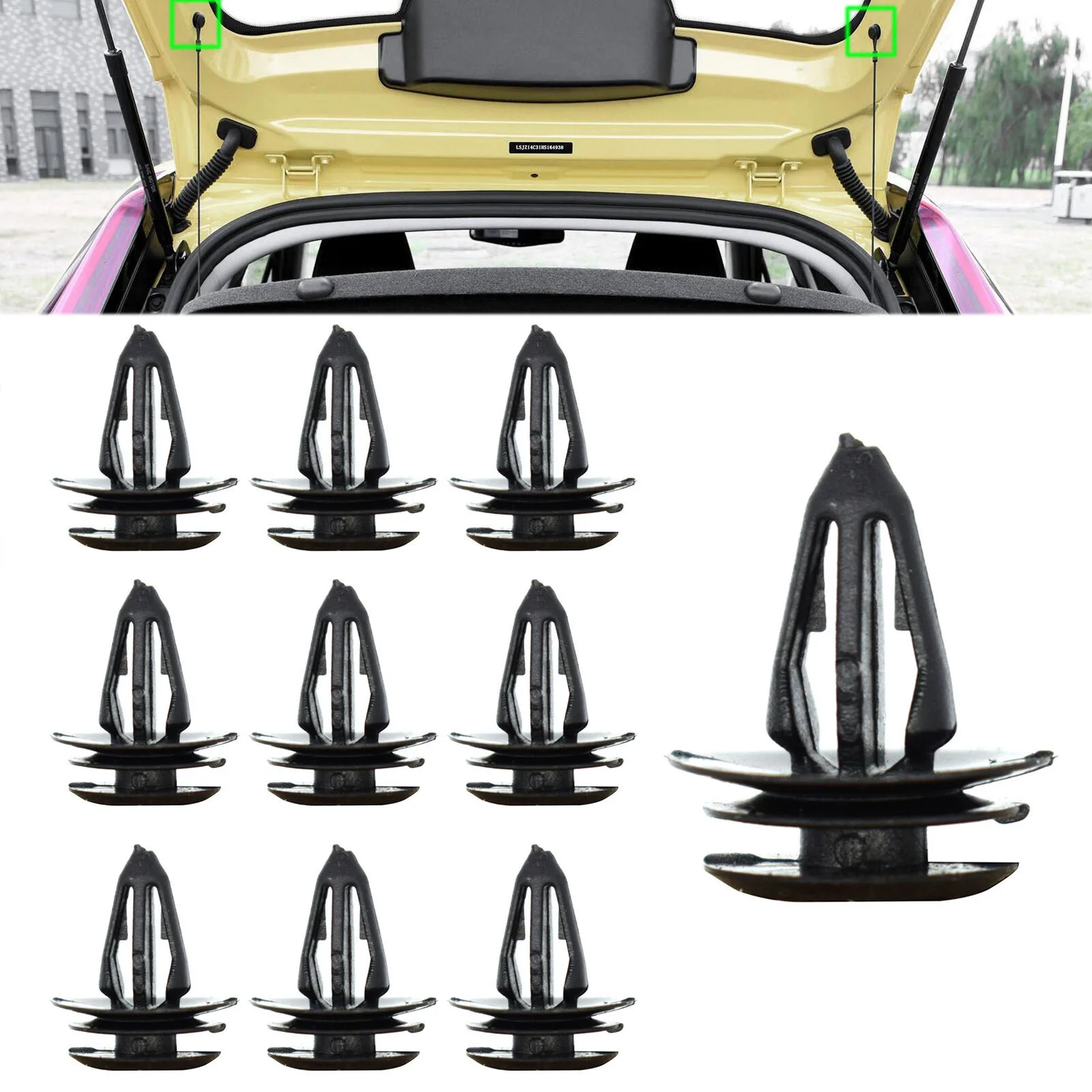 10pcs Car Rear Boot Load Cover Parcel Shelf String Cord Clips Retainer For MG ZS 2017-2021 For MG 3 18-2021 For Trim Panel Clips
10pcs Car Rear Boot Load Cover Parcel Shelf String Cord Clips Retainer For MG ZS 2017-2021 For MG 3 18-2021 For Trim Panel Clips