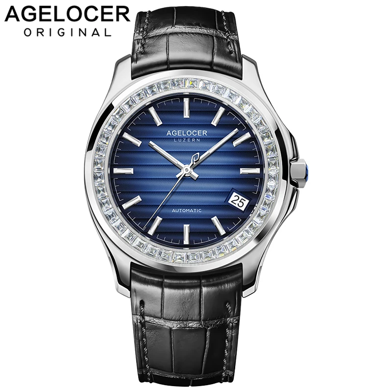 

AGELOCER Top Brand Self-winding Mechanical Watches Men Waterproof Automatic Watch Luminous Date Dive Sapphire watches mens