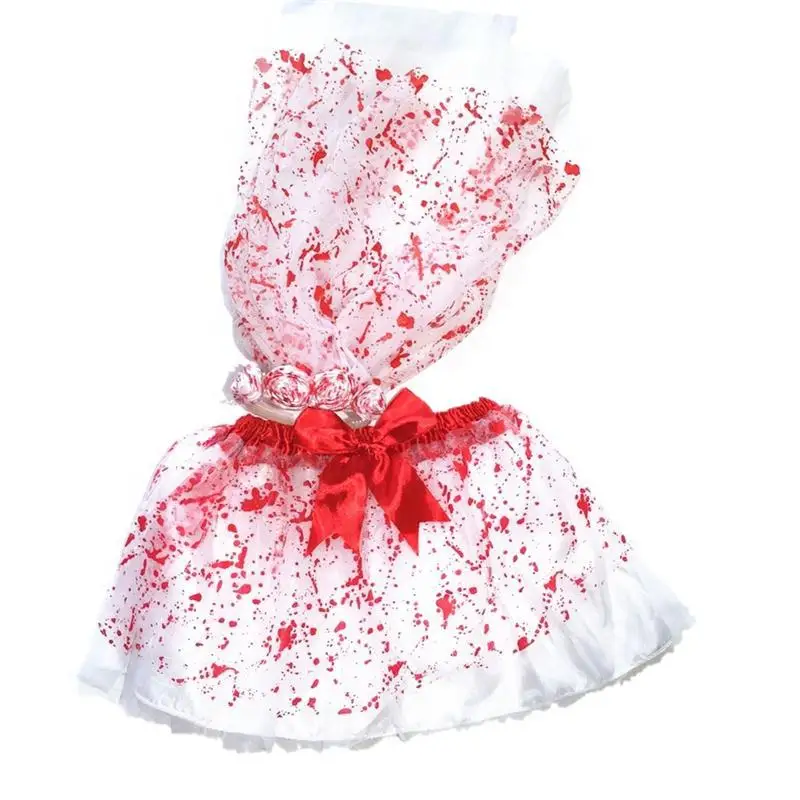 Funny Girls Horrible Scary Bloodstain Tutu Skirt Headband Party Fancy Dress Halloween Vampire Cosplay Costume Props
Funny Girls Horrible Scary Bloodstain Tutu Skirt Headband Party Fancy Dress Halloween Vampire Cosplay Costume Props