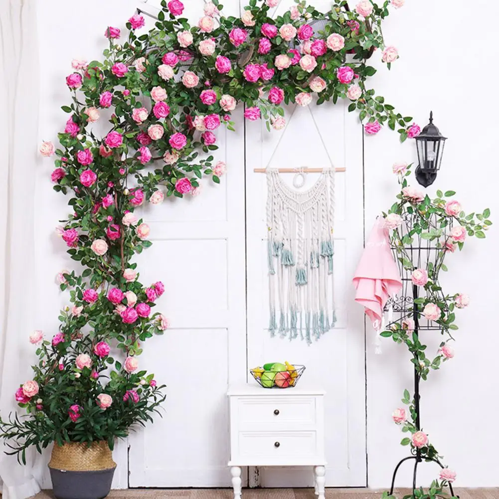 Delicate Charming Handmade Fake Flowers Garland Lightweight Artificial Peony Rattan Waterproof for Florist
Delicate Charming Handmade Fake Flowers Garland Lightweight Artificial Peony Rattan Waterproof for Florist