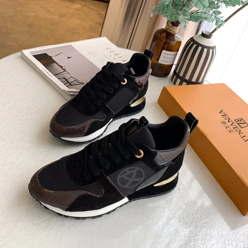 French venvenli 2021 new high top men's shoes original vvl logo top leather short boots high quality couple shoes with box