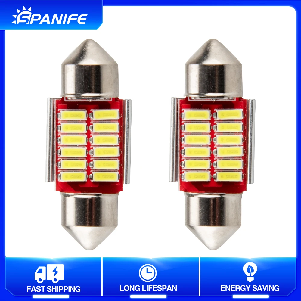 Spanife C5W C10W Car LED Bulb Festoon 31mm Canbus Car Styling Light Interior reading lamp 12V Auto Bulb Auto White
Spanife C5W C10W Car LED Bulb Festoon 31mm Canbus Car Styling Light Interior reading lamp 12V Auto Bulb Auto White