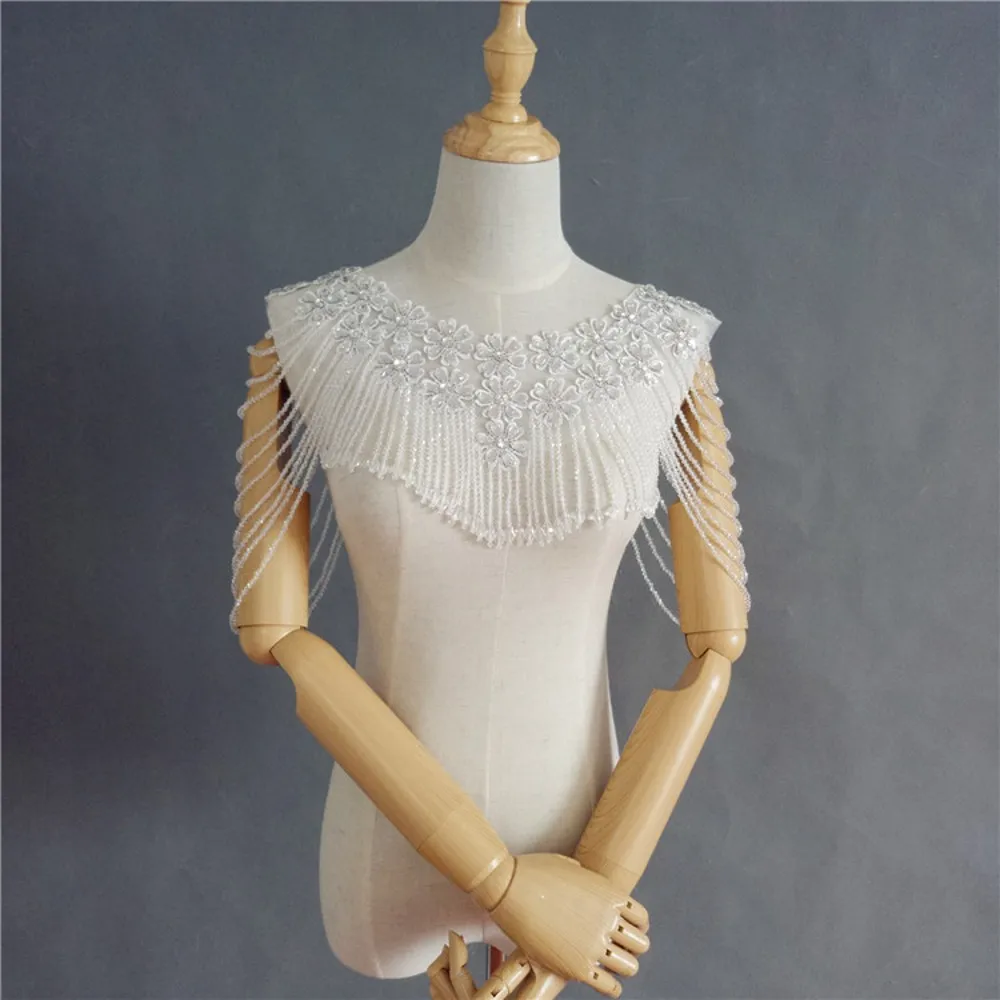 Crystal Wedding Jackets Diamond Scoop Neck Tassel Luxury Bridal Boleros Bride Accessories DQG1256
Crystal Wedding Jackets Diamond Scoop Neck Tassel Luxury Bridal Boleros Bride Accessories DQG1256