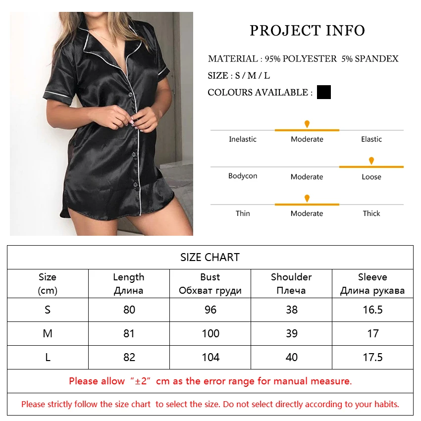HECHAN Black Patchwork Bathrobe Female Short Sleeve Turn Down Collar Women Robes Satin Home Wear Casual Nightwear Summer Robe
HECHAN Black Patchwork Bathrobe Female Short Sleeve Turn Down Collar Women Robes Satin Home Wear Casual Nightwear Summer Robe