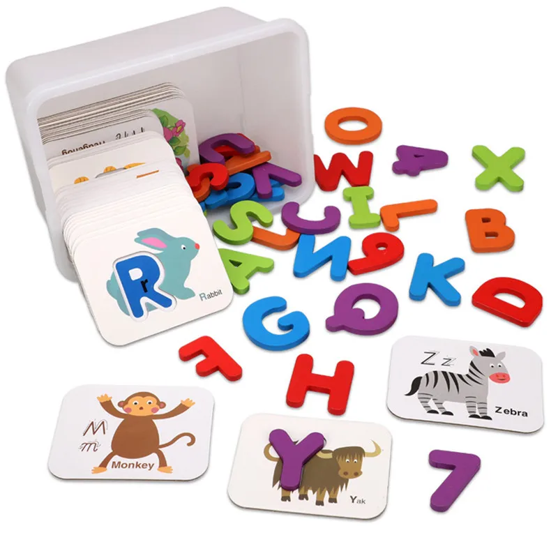 Montessori Wooden Puzzles Baby Toy Alphabet Number Shape Matching 3D Puzzle Board Game Wood Toys for Children Gifts 
Montessori Wooden Puzzles Baby Toy Alphabet Number Shape Matching 3D Puzzle Board Game Wood Toys for Children Gifts