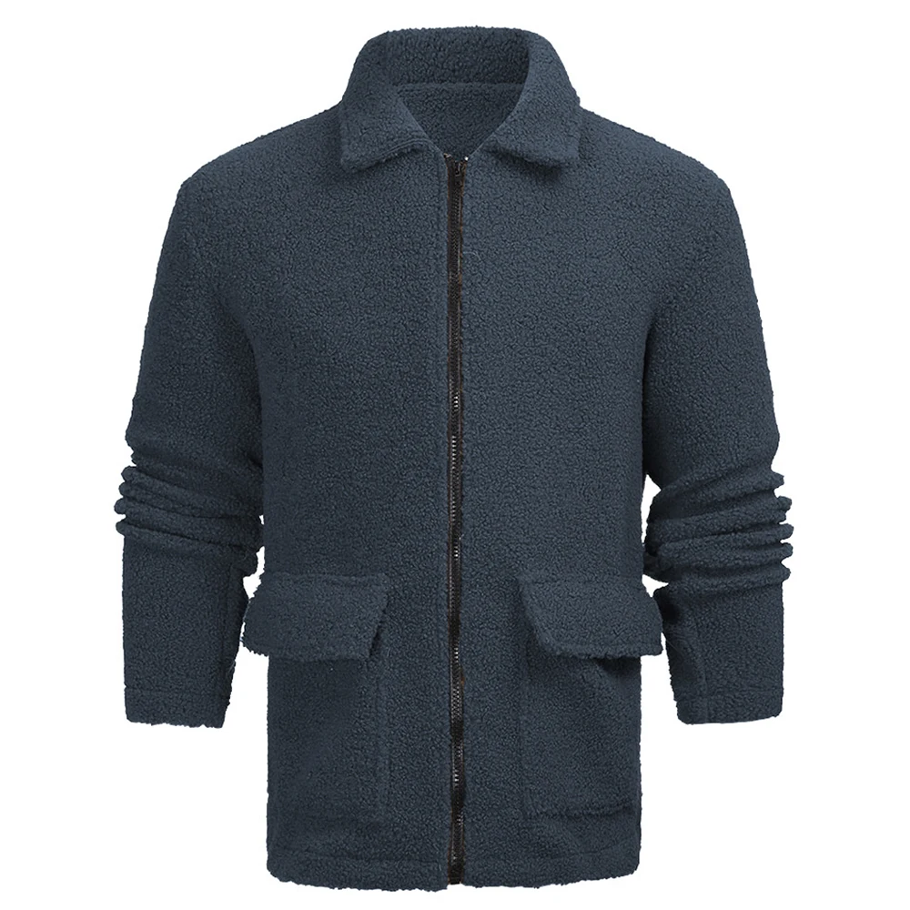 Men Clothing Zip Up Fleece Coat Turn Down Collar Winter Warm Fluffy Jackets Plus Size Outerwear Jacket Men
Men Clothing Zip Up Fleece Coat Turn Down Collar Winter Warm Fluffy Jackets Plus Size Outerwear Jacket Men