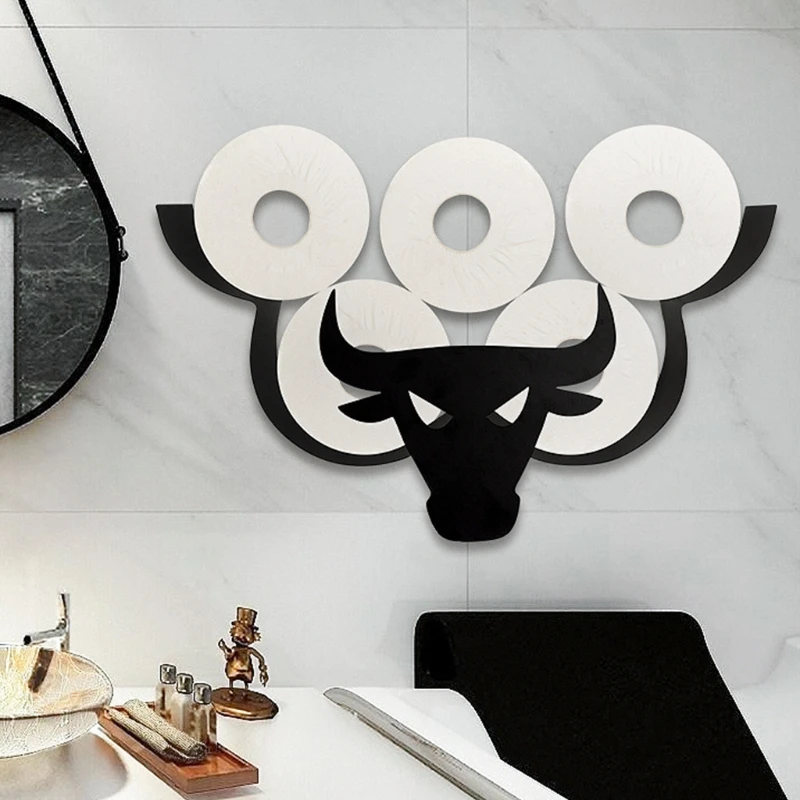 Black CattleToilet Paper Holder Vertical Bathroom Iron Storage Standing Crafts Ornaments Kitchen Paper Roll Holder Decor
Black CattleToilet Paper Holder Vertical Bathroom Iron Storage Standing Crafts Ornaments Kitchen Paper Roll Holder Decor