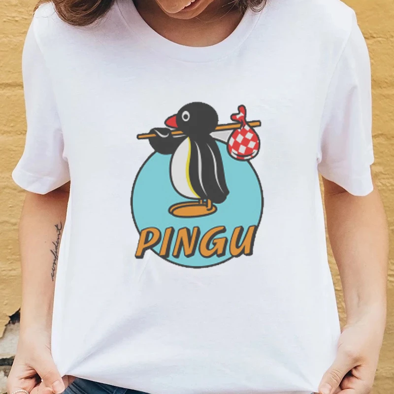 2021 Hot Anime Pingu Motherfuckers TShirt Women Kawaii Pingu Cartoon Tops Summer Fashion Hipster Black white Female tee
2021 Hot Anime Pingu Motherfuckers TShirt Women Kawaii Pingu Cartoon Tops Summer Fashion Hipster Black white Female tee
