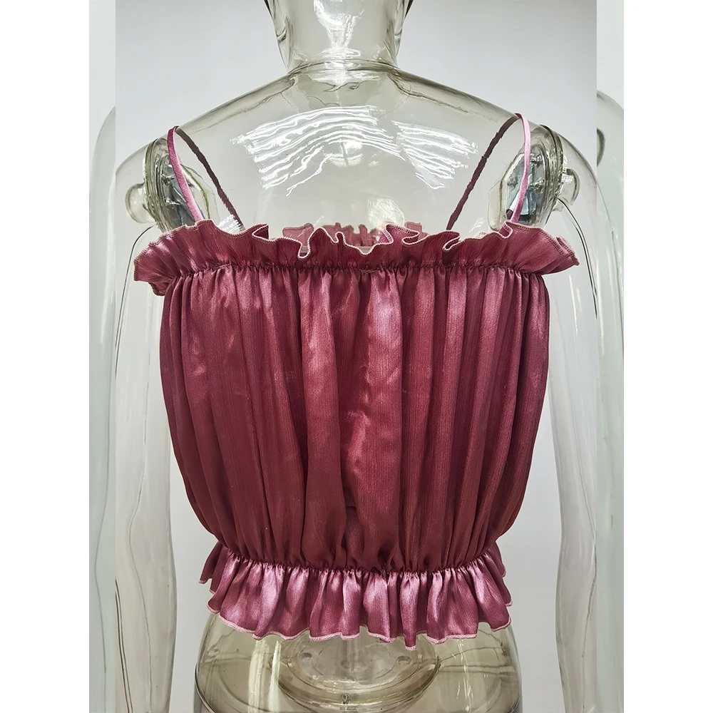 Wholesale Spot Summer Women's tops Chest wrap Strapless Sexy Casual Small suspenders A3046
Wholesale Spot Summer Women's tops Chest wrap Strapless Sexy Casual Small suspenders A3046