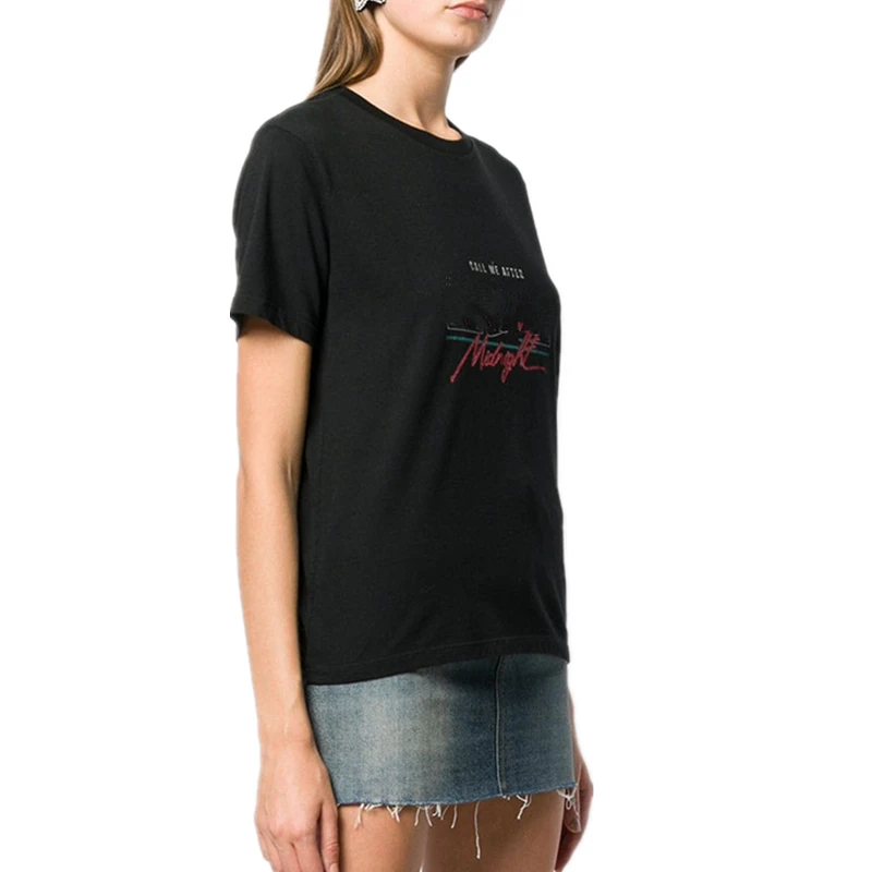 Summer Women O-Neck T-shirt Cotton Brand SL Letter Print Tee Female High Quality Casual Men Plus Size Short Sleeve New Tops G10
Summer Women O-Neck T-shirt Cotton Brand SL Letter Print Tee Female High Quality Casual Men Plus Size Short Sleeve New Tops G10