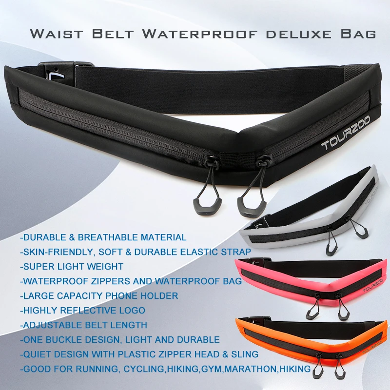 Running Waist Bag Sports Belt Pouch Mobile Phone Case Gym SportsBags Waterproof Waist Pack Reflective for Women Men Tourzoo
Running Waist Bag Sports Belt Pouch Mobile Phone Case Gym SportsBags Waterproof Waist Pack Reflective for Women Men Tourzoo