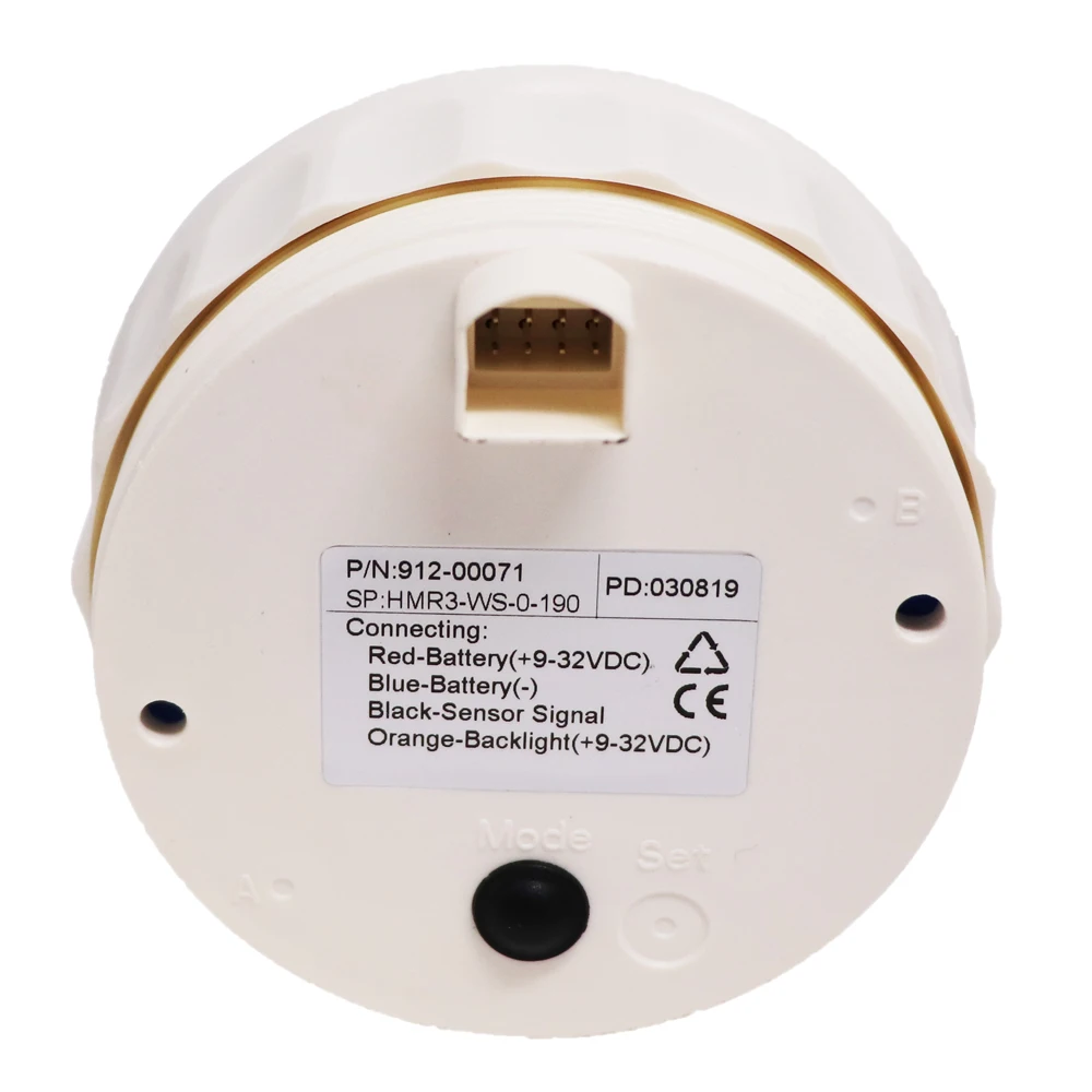 85mm Rudder Angle Indicator Gauge 40 L~40 R & Rudder Angle Sensor 0-190ohm With 7 Color Backlight For Vessels Yacht Boat
85mm Rudder Angle Indicator Gauge 40 L~40 R & Rudder Angle Sensor 0-190ohm With 7 Color Backlight For Vessels Yacht Boat