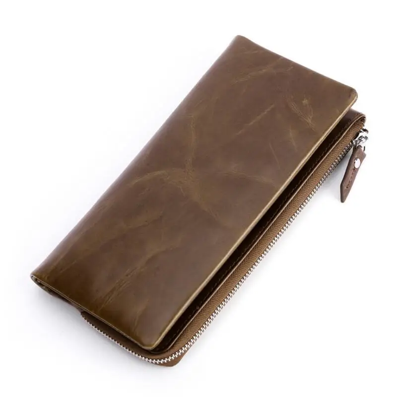 New Men Retro Wallets Genuine Leather Large Capacity Long Clutch Wallet Head Layer Cowhide For Card Holder Business Wallet
New Men Retro Wallets Genuine Leather Large Capacity Long Clutch Wallet Head Layer Cowhide For Card Holder Business Wallet