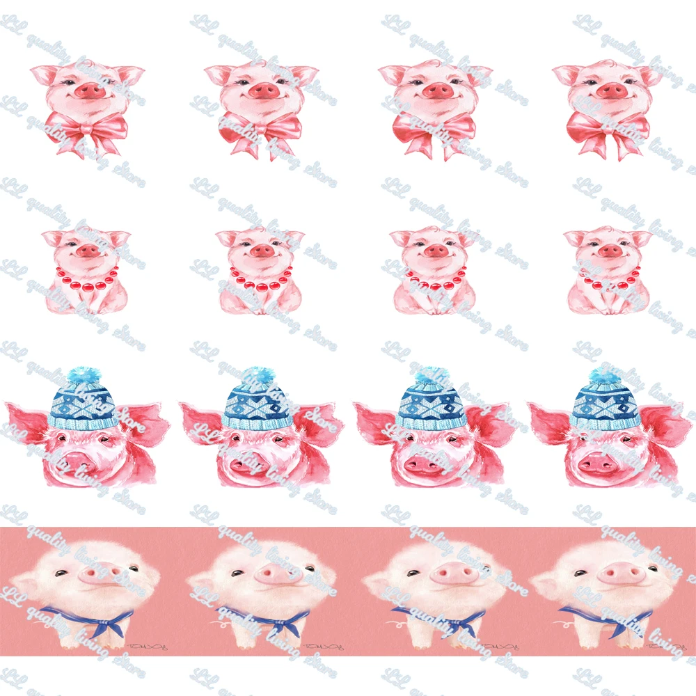 WL 22-75mm Pig Printing Grosgrain Ribbon Wedding Christmas Party Decoration Hair Accessories Gift Packaging Animal Collar
WL 22-75mm Pig Printing Grosgrain Ribbon Wedding Christmas Party Decoration Hair Accessories Gift Packaging Animal Collar