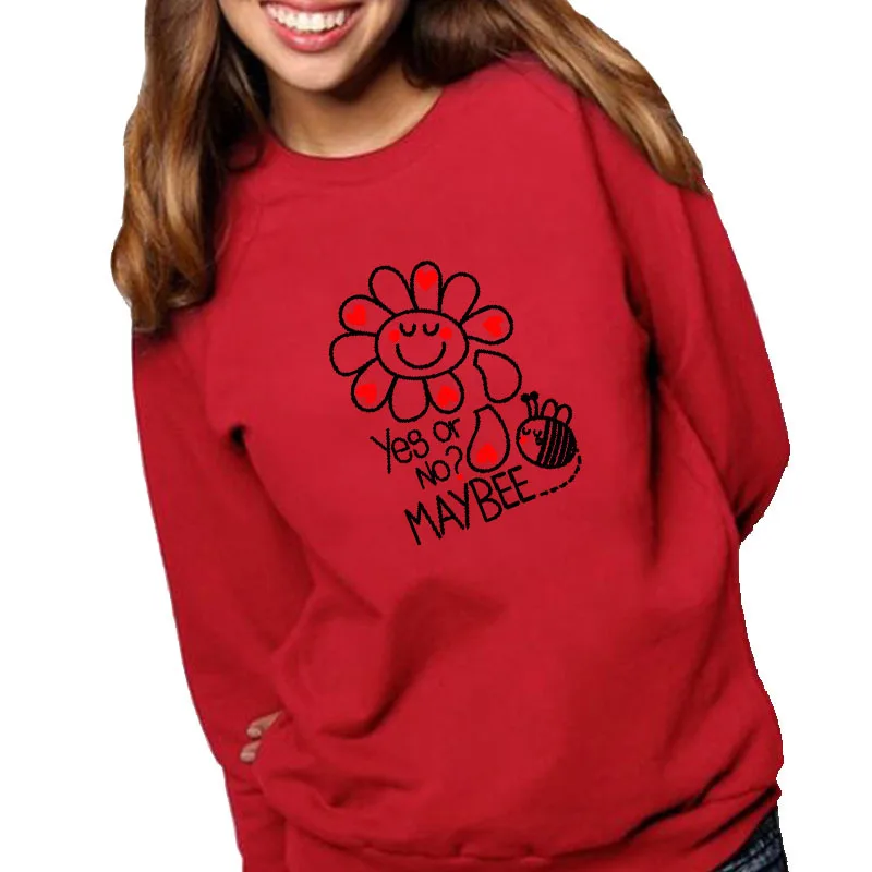 Women Hoodie Yes or No Sunflower Printed Hoodies Women Fleece Long Sleeve O Neck Loose Sweatshirt Girls Pullovers Winter
Women Hoodie Yes or No Sunflower Printed Hoodies Women Fleece Long Sleeve O Neck Loose Sweatshirt Girls Pullovers Winter