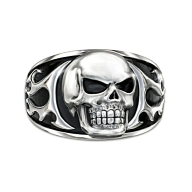 Vintage Domineering Silver Color Men's Skull Ring Punk Rock Stereoscopic Skeleton Biker Rings for Men Hip Hop Jewelrywholesal
Vintage Domineering Silver Color Men's Skull Ring Punk Rock Stereoscopic Skeleton Biker Rings for Men Hip Hop Jewelrywholesal