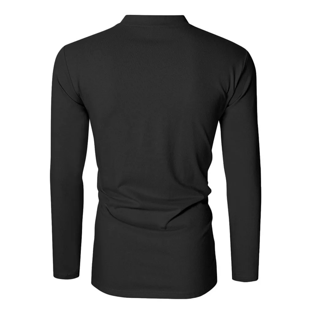 Men's Solid Color Casual Solid Color Long Sleeve T-shirt V-neck Button Solid Long Sleeve V- Neck Tops Blouse T-shirts
Men's Solid Color Casual Solid Color Long Sleeve T-shirt V-neck Button Solid Long Sleeve V- Neck Tops Blouse T-shirts
