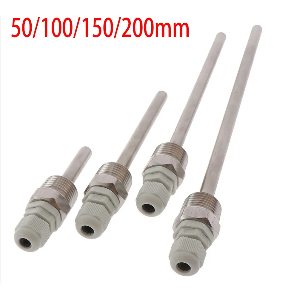 Датчики температуры 50-200 мм из нержавеющей стали Thermowell 1/2 NPT подходит для трубки диаметром 6 мм
Датчики температуры 50-200 мм из нержавеющей стали Thermowell 1/2 NPT подходит для трубки диаметром 6 мм