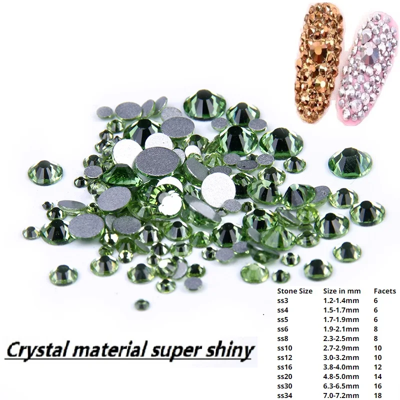Non Hotfix Strass Rhinestones Peridot SS3-SS34 Flatback Glue On Crystals Stones Appliques For Crafts Wedding Dresses Decoration
Non Hotfix Strass Rhinestones Peridot SS3-SS34 Flatback Glue On Crystals Stones Appliques For Crafts Wedding Dresses Decoration