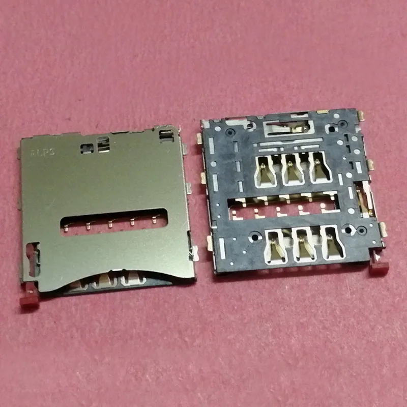 

2Pcs Sim Card Reader Slot Tray Holder Connector For Sony Xperia T2 XM50H XM50T D5322 D5303 Z1 L39H L39T C6903 C6902 Socket Plug
