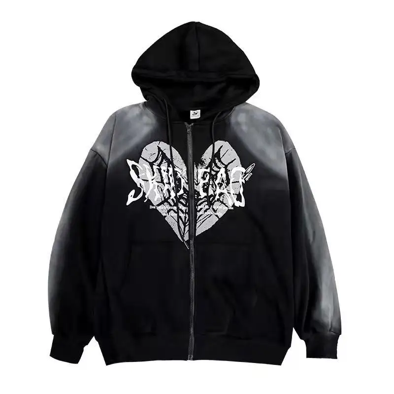 Women Spring Sweatshirt Hip Hop Long Sleeve Zip Hoodies Female Harajuku Hoodies Pullovers Tops Fashion Print Zipper Unisex
Women Spring Sweatshirt Hip Hop Long Sleeve Zip Hoodies Female Harajuku Hoodies Pullovers Tops Fashion Print Zipper Unisex