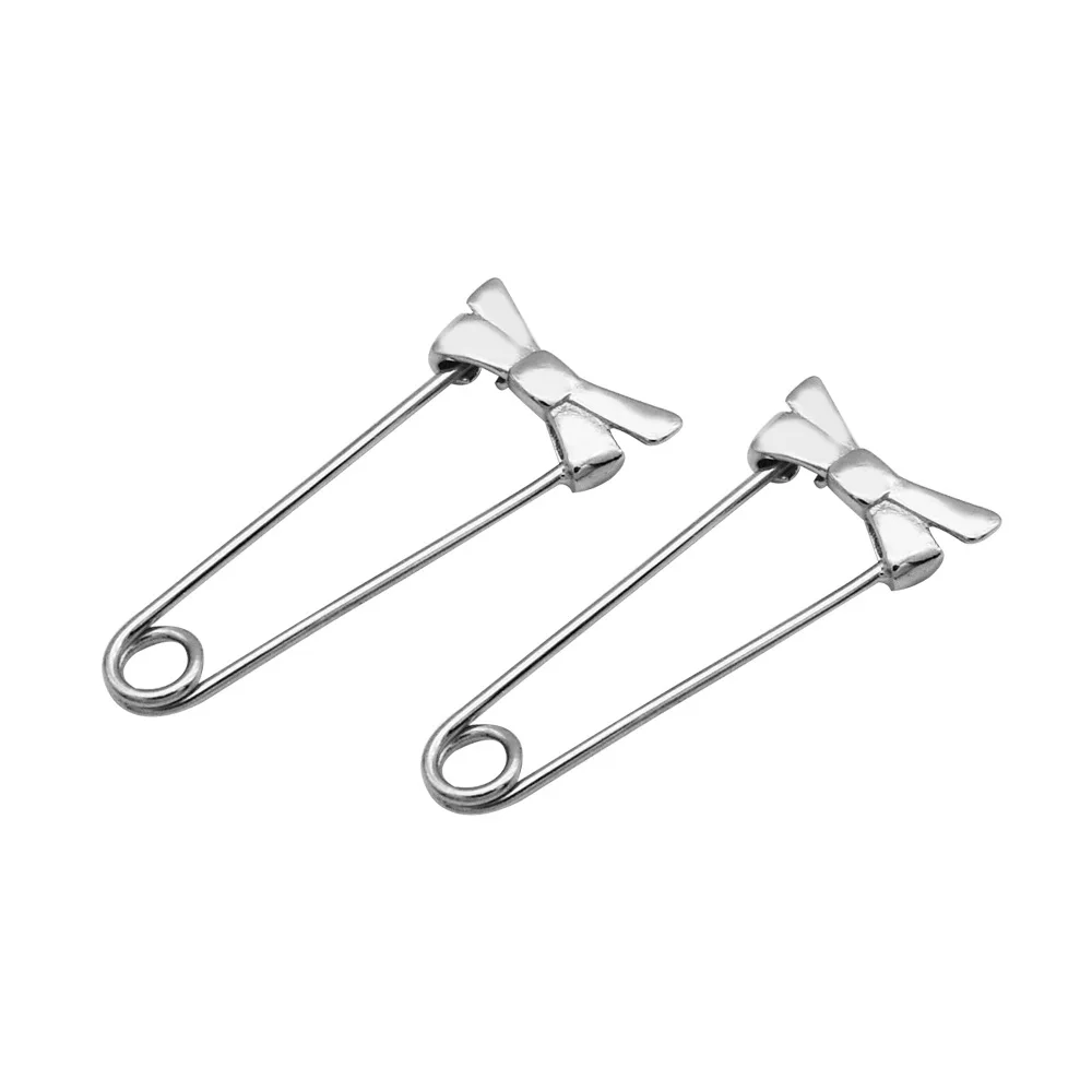 925 Sterling Silver Bowknot Safety Pin Earrings Cute Simple Pins Stud Earrings for Women Hypoallergenic Jewelry
925 Sterling Silver Bowknot Safety Pin Earrings Cute Simple Pins Stud Earrings for Women Hypoallergenic Jewelry